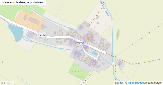Vesce - mapa podnikání