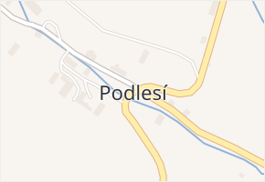 Podlesí v obci Budišov nad Budišovkou - mapa části obce