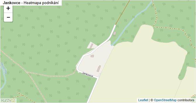 Jankovce - mapa podnikání