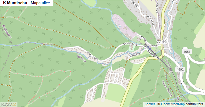 K Muntlochu - mapa ulice