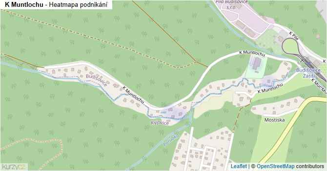 K Muntlochu - mapa podnikání