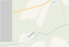 Lomy v obci Budišovice - mapa ulice