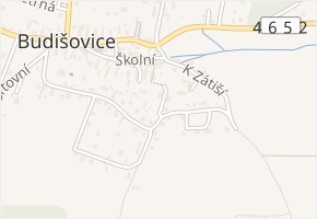 Strmá v obci Budišovice - mapa ulice