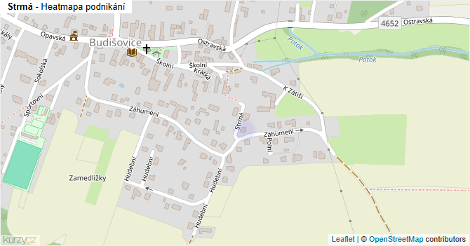 Strmá - mapa podnikání