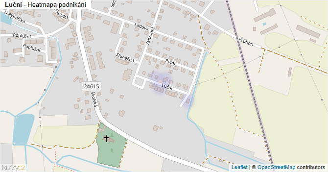 Luční - mapa podnikání