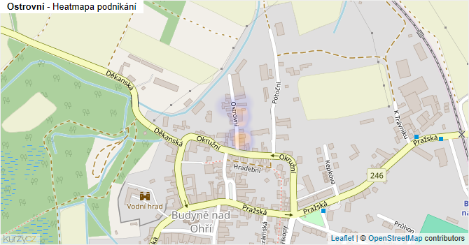 Ostrovní - mapa podnikání