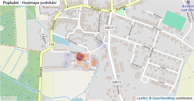 Poplužní - mapa podnikání