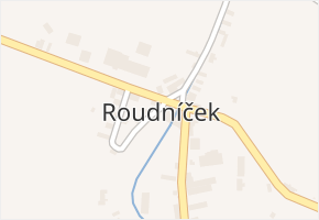 Roudníček v obci Budyně nad Ohří - mapa části obce