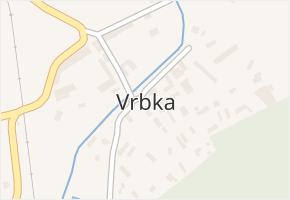 Vrbka v obci Budyně nad Ohří - mapa části obce