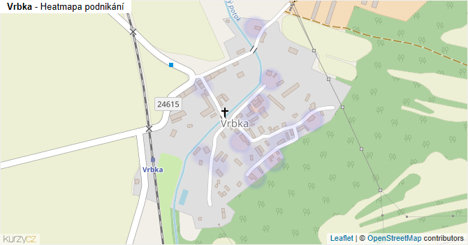 Vrbka - mapa podnikání