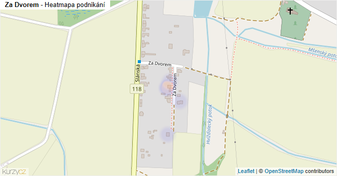 Za Dvorem - mapa podnikání