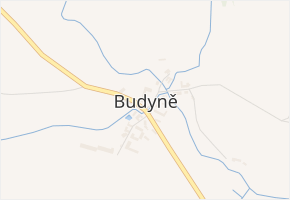 Budyně v obci Budyně - mapa části obce
