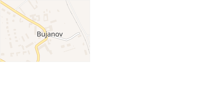 Bujanov v obci Bujanov - mapa části obce