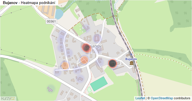 Bujanov - mapa podnikání