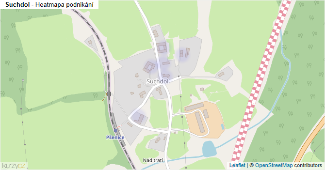Suchdol - mapa podnikání