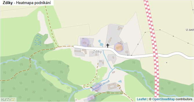 Zdíky - mapa podnikání