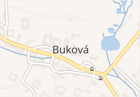 Buková v obci Buková - mapa části obce