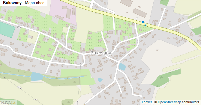 Bukovany - mapa obce