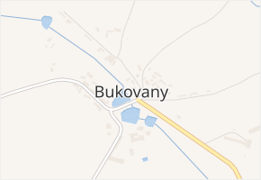 Bukovany v obci Bukovany - mapa části obce