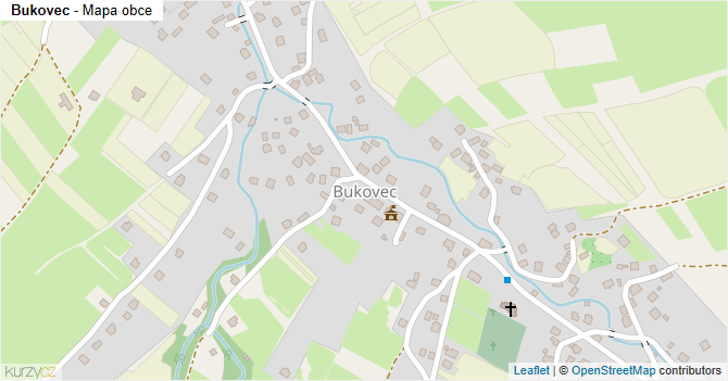 Bukovec - mapa obce