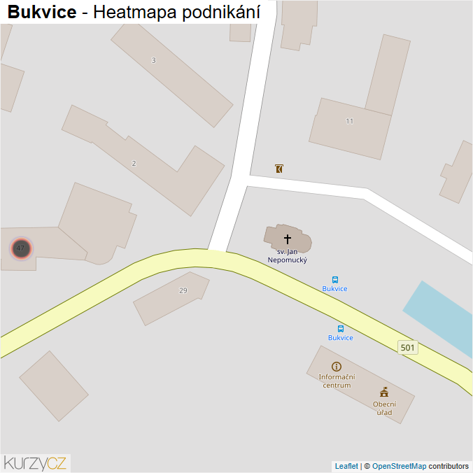 Mapa Bukvice - Firmy v obci.