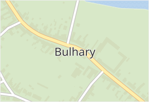 Bulhary v obci Bulhary - mapa části obce