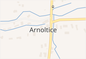 Arnoltice v obci Bulovka - mapa části obce