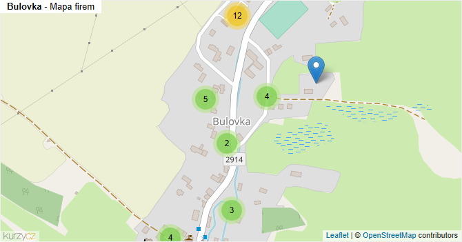 Bulovka - mapa firem