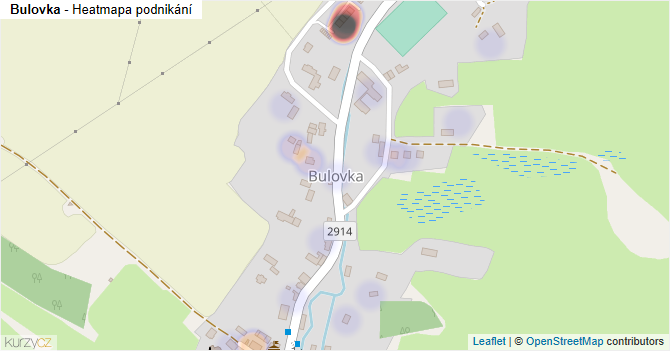 Bulovka - mapa podnikání