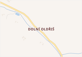 Dolní Oldřiš v obci Bulovka - mapa části obce