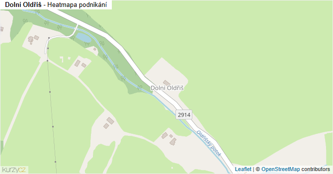 Dolní Oldřiš - mapa podnikání