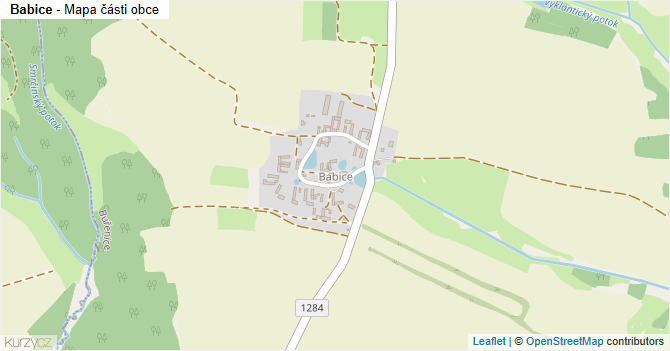 Babice - mapa části obce