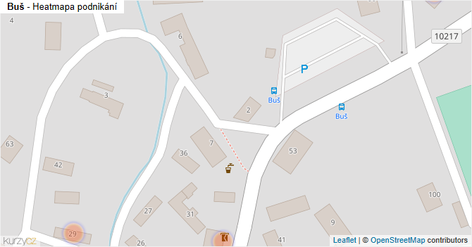 Buš - mapa podnikání