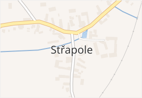 Střapole v obci Bušovice - mapa části obce