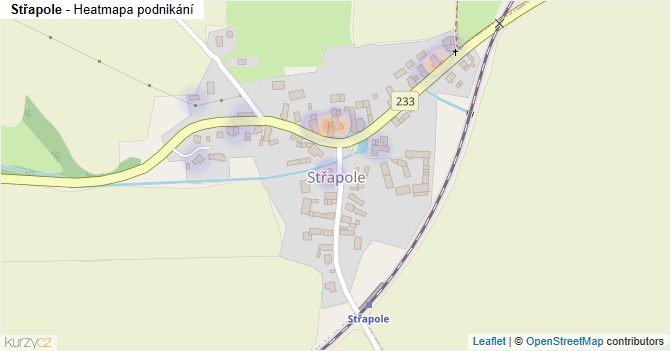 Střapole - mapa podnikání