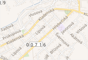 Družstevní v obci Buštěhrad - mapa ulice