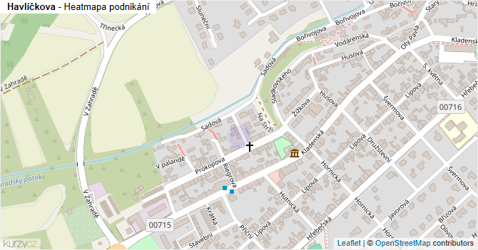 Havlíčkova - mapa podnikání