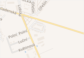 Liliová v obci Buštěhrad - mapa ulice