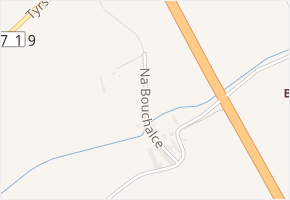 Na Bouchalce v obci Buštěhrad - mapa ulice
