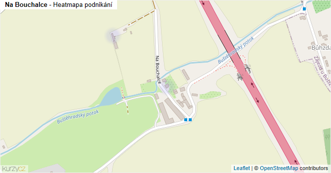 Na Bouchalce - mapa podnikání