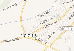 Na Skalech v obci Buštěhrad - mapa ulice
