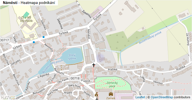 Náměstí - mapa podnikání