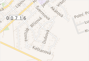 Olivová v obci Buštěhrad - mapa ulice