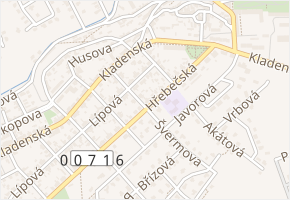 Švermova v obci Buštěhrad - mapa ulice