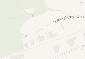 U Panelárny v obci Buštěhrad - mapa ulice
