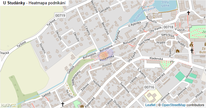 U Studánky - mapa podnikání