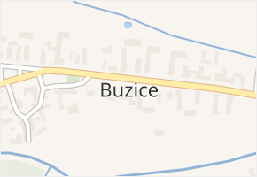 Buzice v obci Buzice - mapa části obce