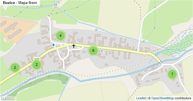 Buzice - mapa firem