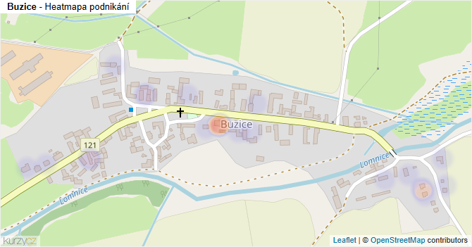 Buzice - mapa podnikání