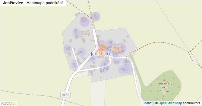 Jenišovice - mapa podnikání